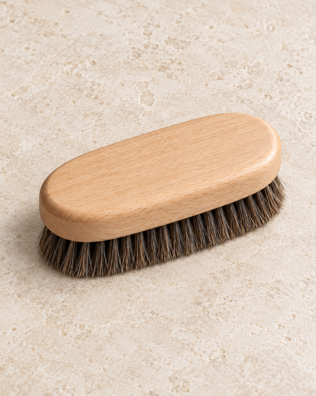 Koa Shoe Brush - angle