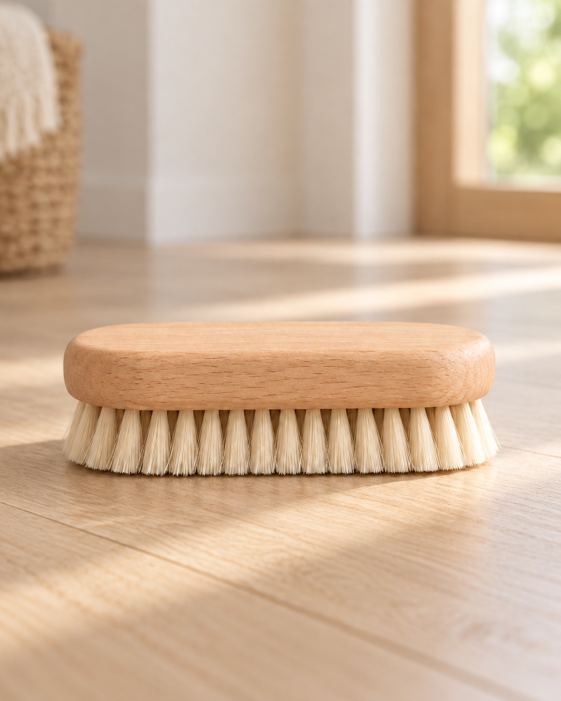 Mori Laundry Brush in natural daylight