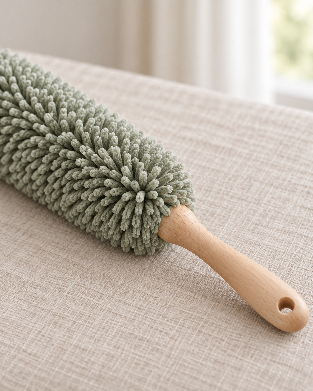 Moss Dusting Wand microfiber detail