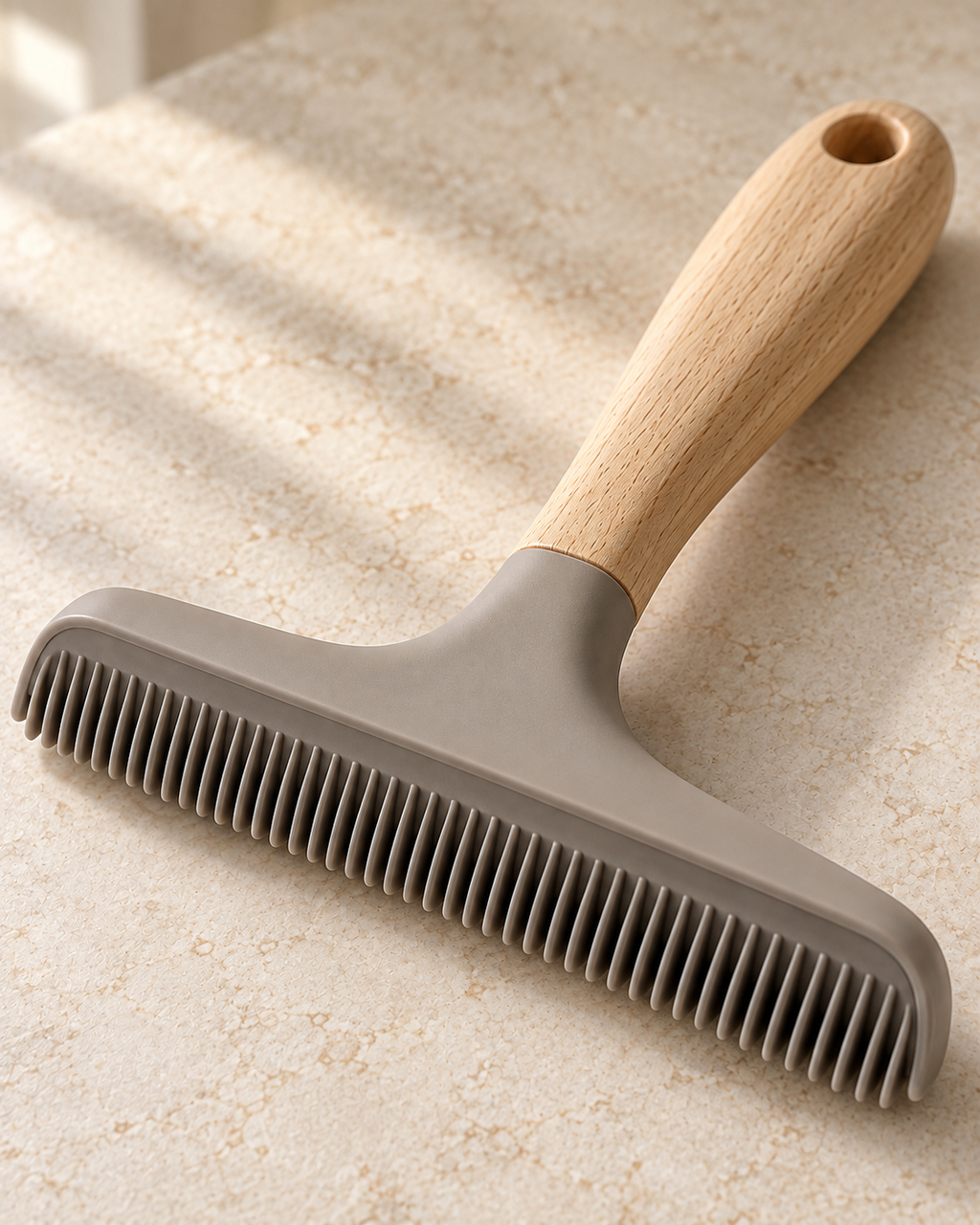 Sable Pet Hair Rake - detail