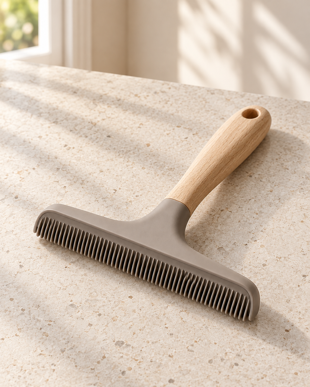 Sable Pet Hair Rake - scene