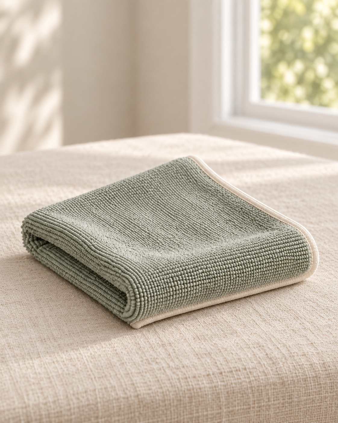 Sora Microfibre Cloth Set in natural daylight