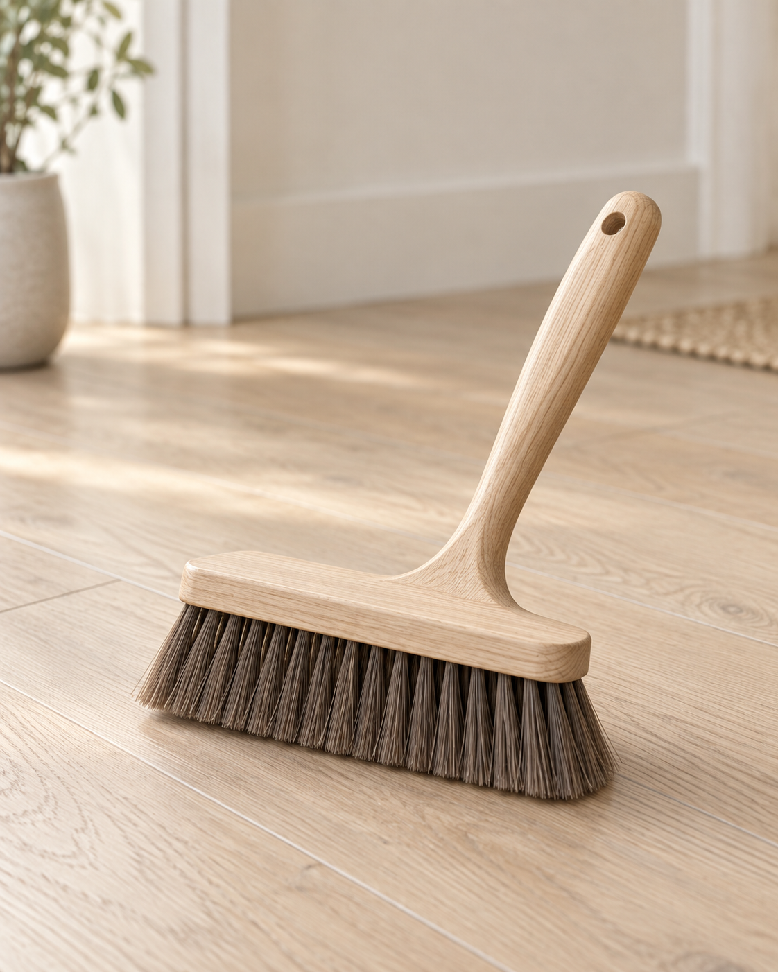Vale Floor Sweeper on pale oak